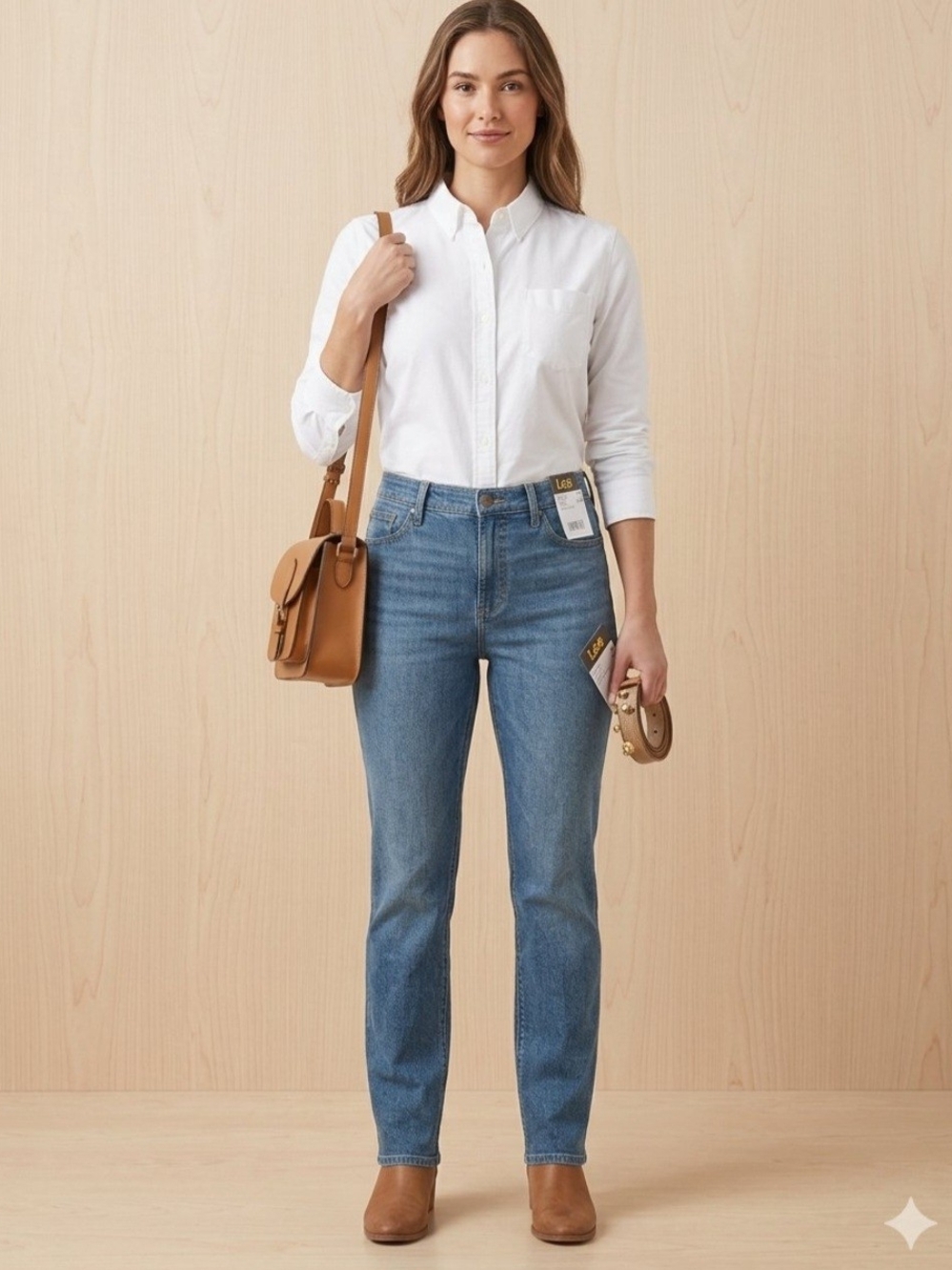 NWT LeeClassic Mid-Rise Straight Jeans - Blue Size 10 Short